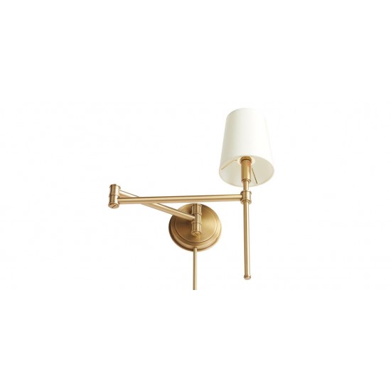 Drew Swing-Arm Wall Sconce, Plug in