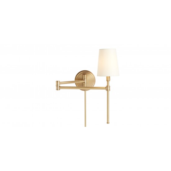 Drew Swing-Arm Wall Sconce, Plug in