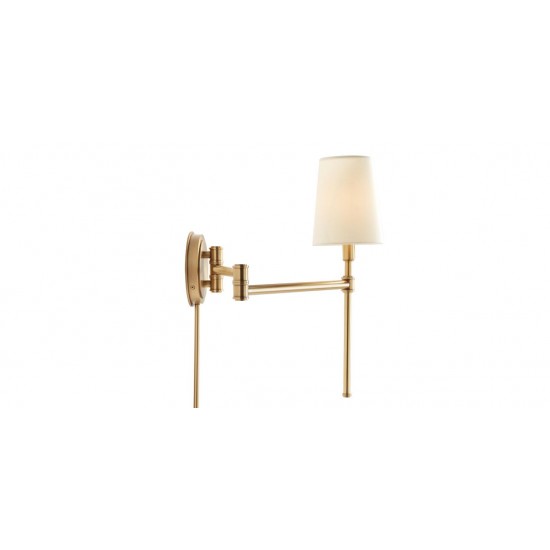 Drew Swing-Arm Wall Sconce, Plug in