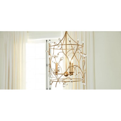 Clara Round Crystal Lantern