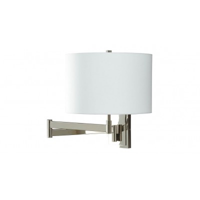 Tiberius Swing-Arm Wall Sconce, Hardwire/Plug-In