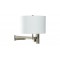 Tiberius Swing-Arm Wall Sconce, Hardwire/Plug-In
