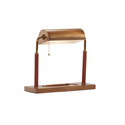 Wesley Brass Banker's Lamp 