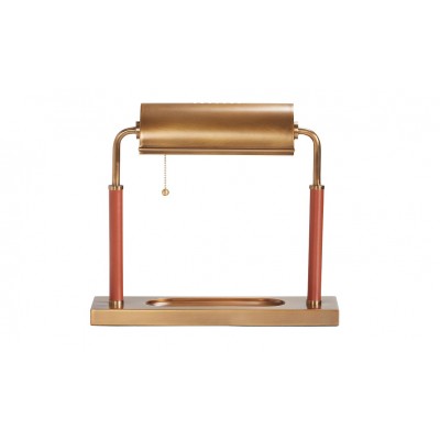 Wesley Brass Banker's Lamp 