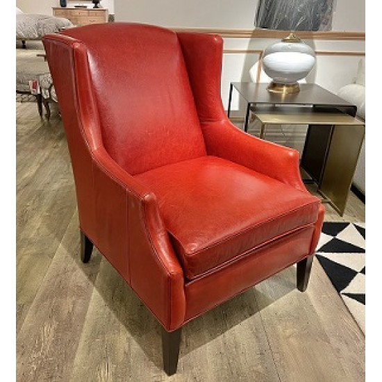 Isaac Leather Wing Chair