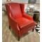 Isaac Leather Wing Chair