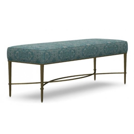 Sidney Upholstered Metal Bench