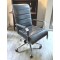 Slater Leather Channel-Back Desk Chair