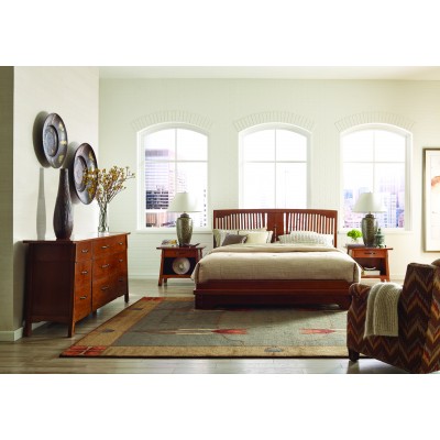 Oak Knoll Spindle Platform Bed  