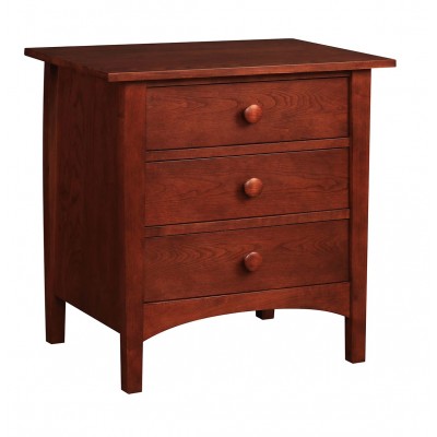 Harvey Ellis Three Drawer Night Stand