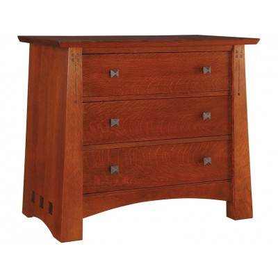 Highlands Three-Drawer Nightstand