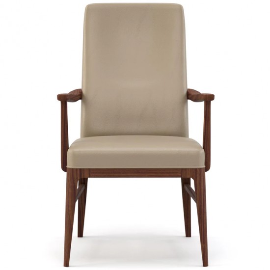 Walnut Grove Tall Upholstered Arm Chair