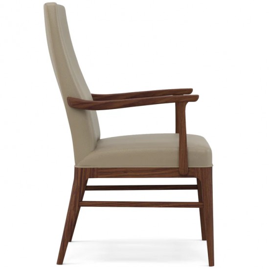 Walnut Grove Tall Upholstered Arm Chair