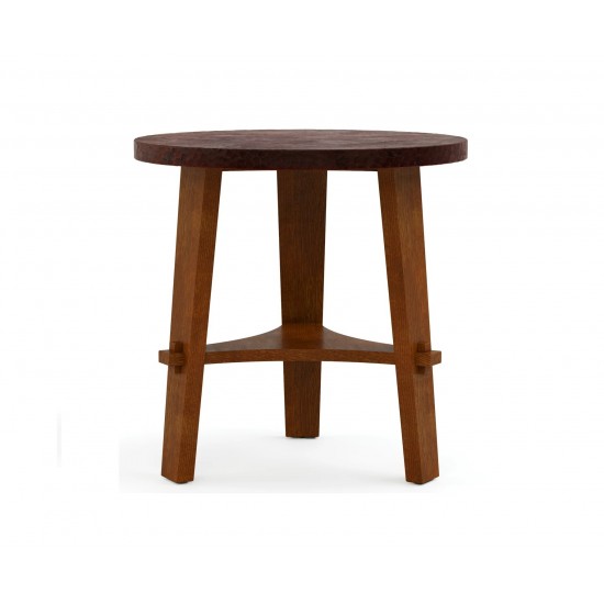 Copper-Top Side Table