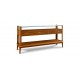 Martine Glass-Top Console Table  