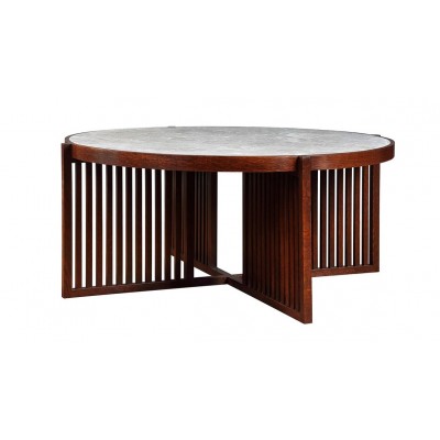 Park Slope Round Cocktail Table - Stone Top