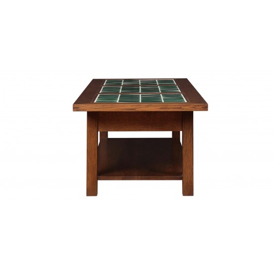 Mission Tile Top Cocktail Table