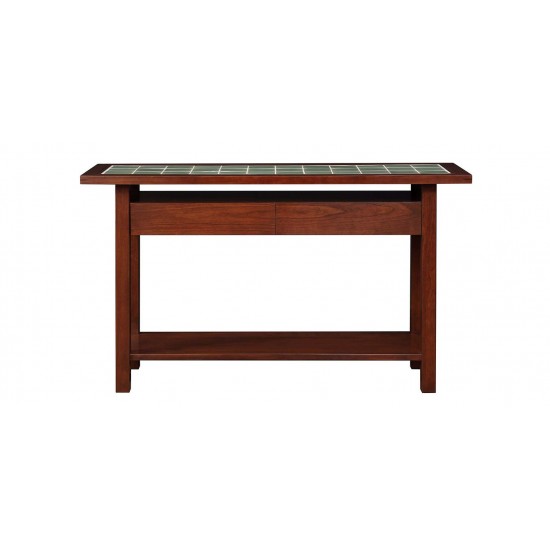 Mission Tile Top Console Table