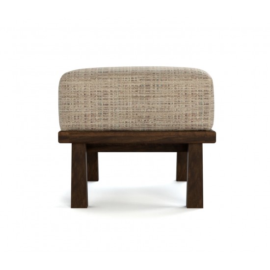 Hudson Valley Wood-Frame Ottoman
