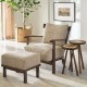 Hudson Valley Wood-Frame Ottoman