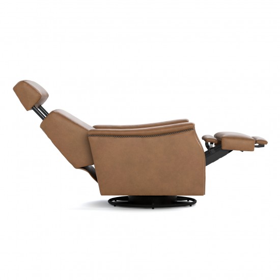 Laurel Saddle-Arm Swivel Recliner