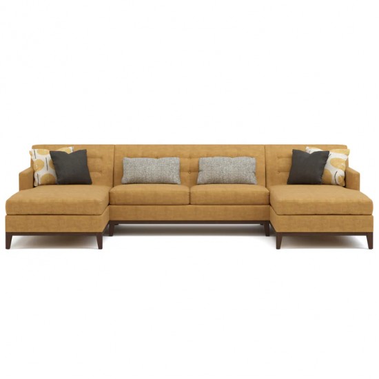 Walnut Grove Tufted-Back U-Shaped Sectional