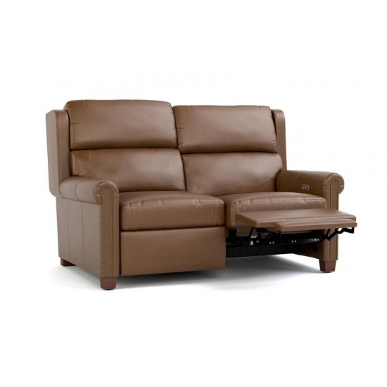 Woodlands Small Roll Arm Motion Sofa with nails