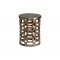Bennie Pierced Brass Stool