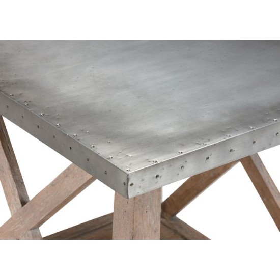 Bruckner Metal-Top End Table