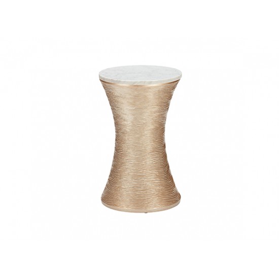 Colmar Marble-Top Accent Table