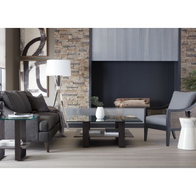 Rosemoor Glass-Top End Table