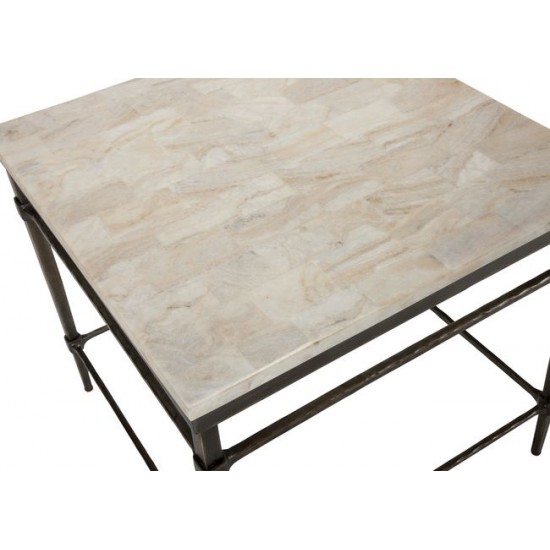 Vida Stone-Top End Table