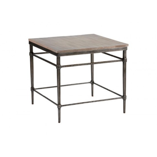 Vida Wood-Top End Table