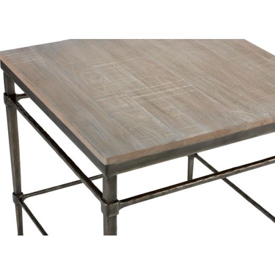 Vida Wood-Top End Table