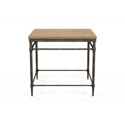 Vida Wood-Top End Table