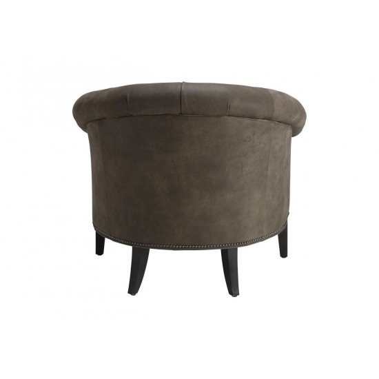 Clyde Leather Barrel Chair