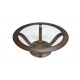 Camille Round Glass-Top Scroll-Base Coffee Table Camille Round Glass-Top Scroll-Base Coffee Table