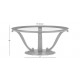 Camille Round Glass-Top Scroll-Base Coffee Table Camille Round Glass-Top Scroll-Base Coffee Table