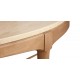 Draper Oval Travertine Coffee Table
