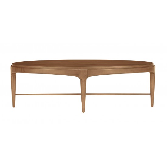 Draper Oval Wood Midcentury Coffee Table Draper Oval Wood Midcentury Coffee Table