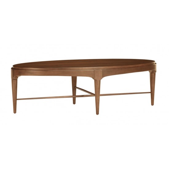 Draper Oval Wood Midcentury Coffee Table Draper Oval Wood Midcentury Coffee Table