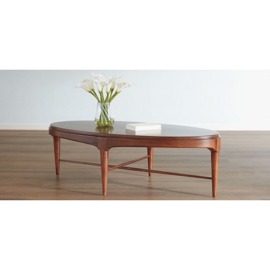 Draper Oval Wood Midcentury Coffee Table Draper Oval Wood Midcentury Coffee Table