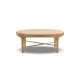 Draper Round Travertine Coffee Table
