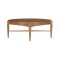 Draper Round Wood Midcentury Coffee Table