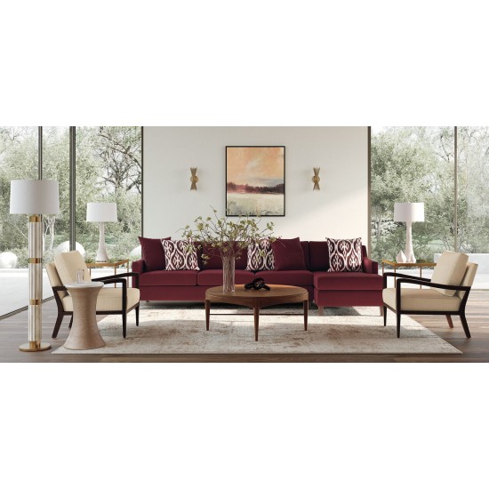 Draper Round Wood Midcentury Coffee Table Draper Round Wood Midcentury Coffee Table