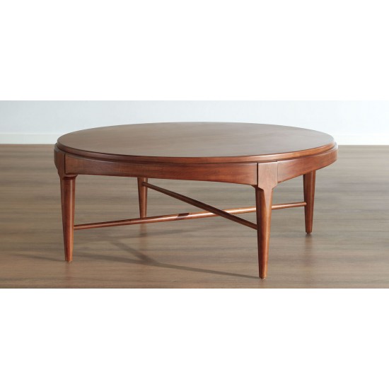 Draper Round Wood Midcentury Coffee Table Draper Round Wood Midcentury Coffee Table