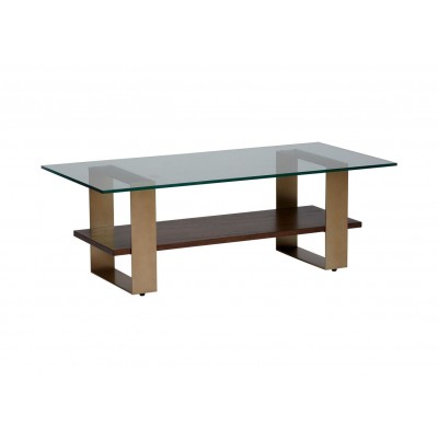 Rosemoor Rectangular Glass-Top Coffee Table