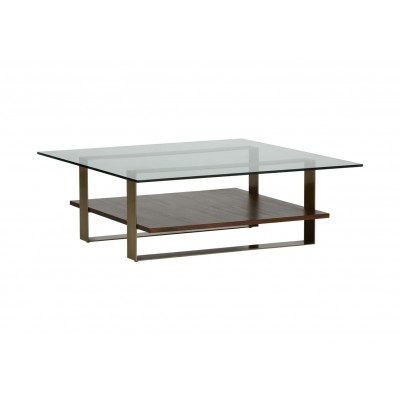 Rosemoor Square Glass-Top Coffee Table