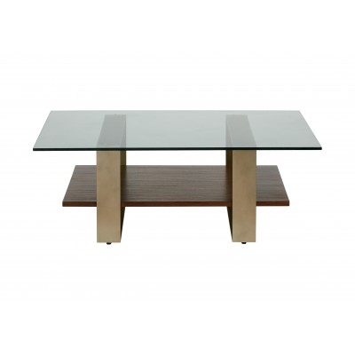 Rosemoor Square Glass-Top Coffee Table