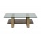 Rosemoor Square Glass-Top Coffee Table